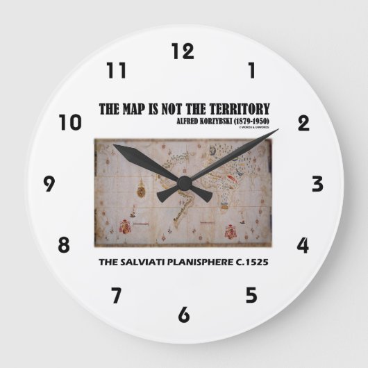 De kaart is niet het gebied Salviati Planisphere Grote Klok (Voorkant)