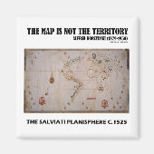 De kaart is niet het gebied Salviati Planisphere Magneet (Voorkant)