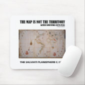 De kaart is niet het gebied Salviati Planisphere Muismat (Met muis)