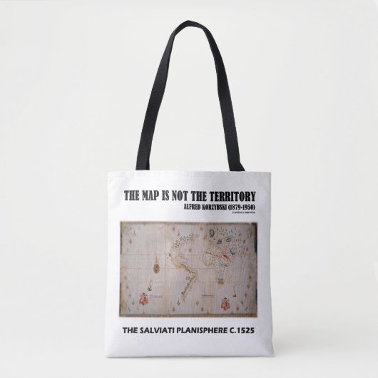 De kaart is niet het gebied Salviati Planisphere Tote Bag (Voorkant)