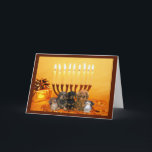 De Kaart Menorah4 van de Chanoeka van de tekkel<br><div class="desc">Het herinneren van familie en vrienden tijdens het seizoen van de Chanoeka is een prachtige manier om met de mensen in contact te blijven u houdt van en over geeft. Ik creëer deze kaarten van de hondChanoeka met liefde en zorg en ik ben zeker iedereen wie van honden zal het...</div>