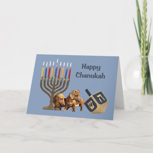 De Kaart Menorah Dreidel1 van de Chanoeka van de (Voorkant)