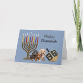 De Kaart Menorah Dreidel2 van de Chanoeka van de (Voorkant)