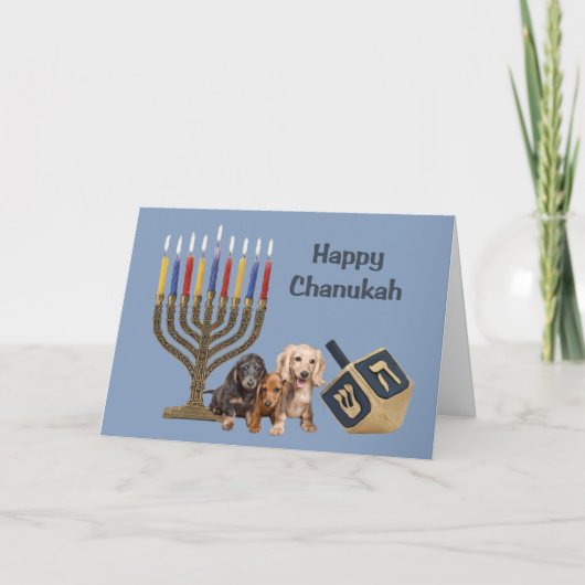 De Kaart Menorah Dreidel2 van de Chanoeka van de (Voorkant)