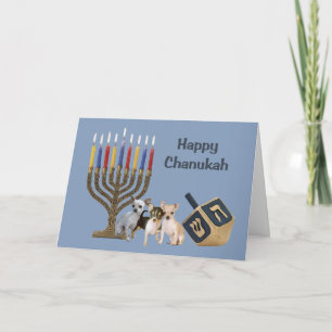 De Kaart Menorah Dreidel3 van de Chanoeka van