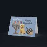 De Kaart Menorah Dreidel5 van de Chanoeka van het<br><div class="desc">Het herinneren van familie en vrienden tijdens het seizoen van de Chanoeka is een prachtige manier om met de mensen in contact te blijven u houdt van en over geeft. Ik creëer deze kaarten van de hondChanoeka met liefde en zorg en ik ben zeker iedereen wie van honden zal het...</div>
