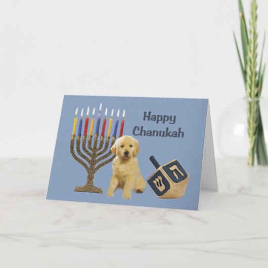 De Kaart Menorah Dreidel5 van de Chanoeka van het (Voorkant)