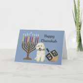 De Kaart Menorah Dreidel van de Chanoeka van de (Voorkant)