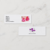 De kaart met het schijfprofiel U past Mini Visitekaartje (Voorkant / Achterkant)