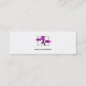 De kaart met het schijfprofiel U past Mini Visitekaartje (Achterkant)