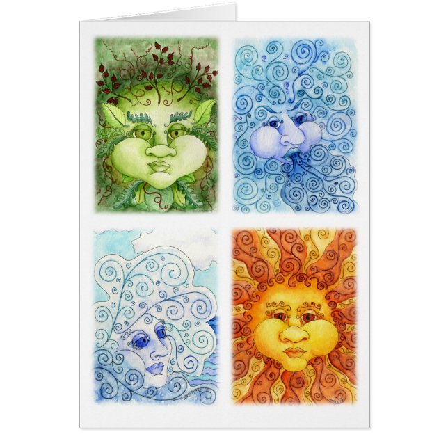 De kaart met vier elementen (Voorkant)