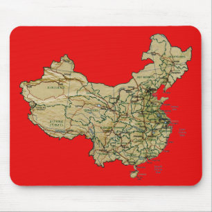 De Kaart Mousepad van China Muismat