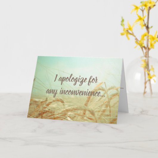 De KAART NON-EXCUSES (Gele Bloem)