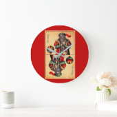 de kaart nr 2 van het de 19de eeuwtarot grote klok (Huis)