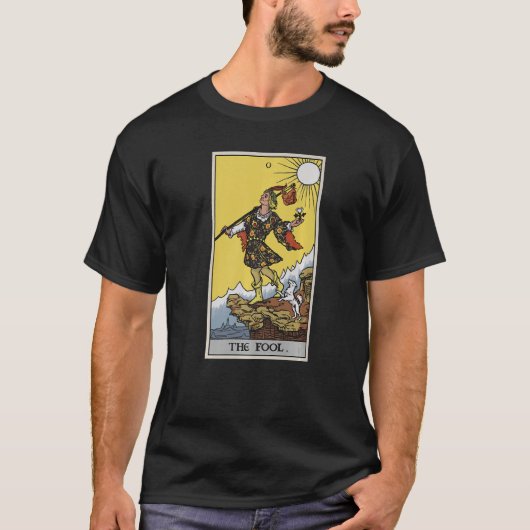 De Kaart Pagan Witch Occult Fortune Div T-shirt (Voorkant)