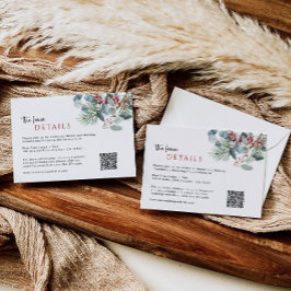 De Kaart QR Code van de de Details van het winterh