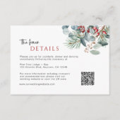 De Kaart QR Code van de de Details van het winterh (Voorkant)