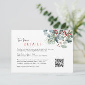 De Kaart QR Code van de de Details van het winterh (Staand voorkant)