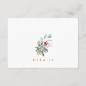 De Kaart QR Code van de de Details van het winterh (Achterkant)