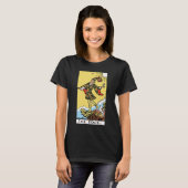 De Kaart Rider Waite van de "Fool Tarot" T-shirt (Voorkant volledig)