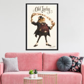 De kaart scherpe pad canvas afdruk (Insitu (Woonkamer))