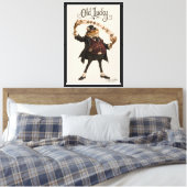 De kaart scherpe pad canvas afdruk (Insitu (Slaapkamer))