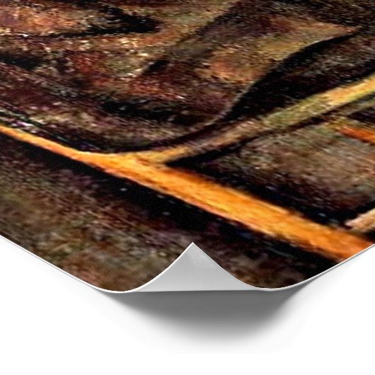 De Kaart Spelers (3), Paul Cezanne schilderij Poster (Hoek)