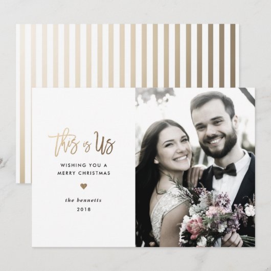 De Kaart *This van de Foto van de vakantie is Us* (Voorkant / Achterkant)