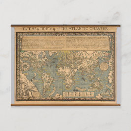 De kaart "Tijd en breedte" van het Atlantische Han