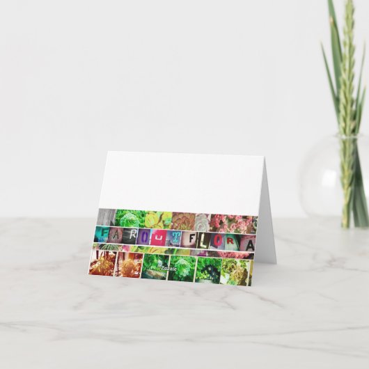 De Kaart van Aeonium tabuliforme (Achterkant)