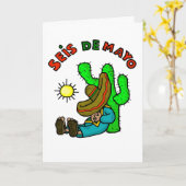 De Kaart van Afer Cinco DE Mayo van de Dag van (Gele Bloem)