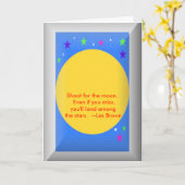 De kaart van afstuderen met citaat (Gele Bloem)