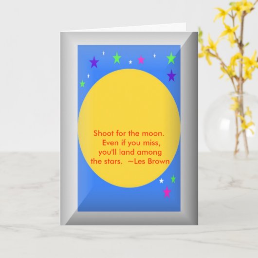 De kaart van afstuderen met citaat (Gele Bloem)