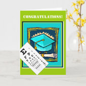 De kaart van afstuderen - Optometrist/Oftalmoloog (Gele Bloem)