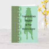 De Kaart van afstuderen voor Dochter met Doctoraal (Gele Bloem)