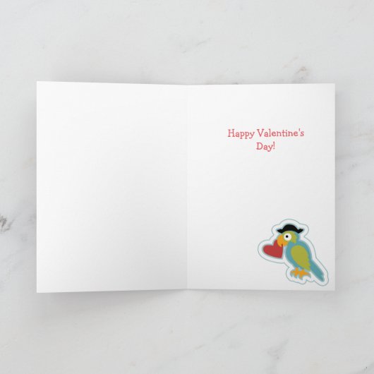 De Kaart van Ahoy Valentijn van de piraat (Binnen)