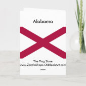 De Kaart van Alabama en de Vlag van de Staat (Achterkant)