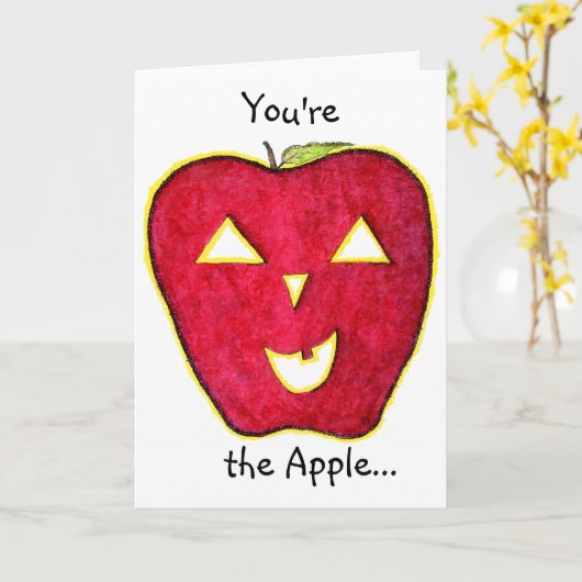 De kaart van AppleO'Lantern (Gele Bloem)