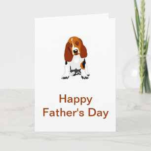 De Kaart van Basset Hound Vaderdag
