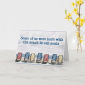 De Kaart van Beach Lover (Gele Bloem)