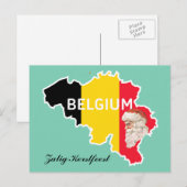 De Kaart van België, Vlag, Kerstman en Zalig (Voorkant / Achterkant)