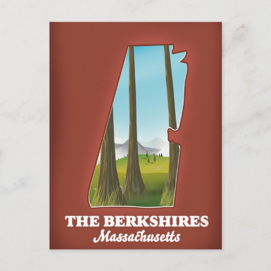 De kaart van Berkshires Massachusetts (Voorkant)