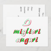 De kaart van beste wensen (Voorkant / Achterkant)