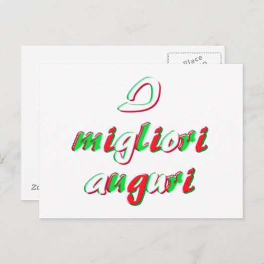 De kaart van beste wensen (Voorkant / Achterkant)