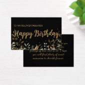 De Kaart van Birthday Greeting Elegant Black en Go (Bureau)