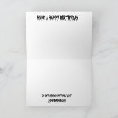 De Kaart van Birthyday van de ZONSONDERGANG van de (Binnen)