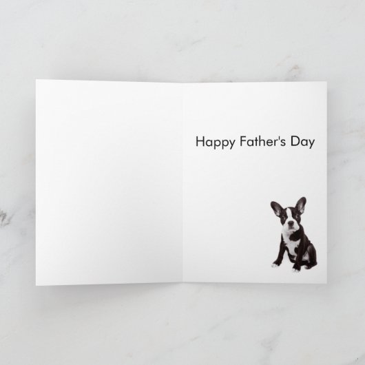 De Kaart van Boston Terrier Vaderdag (Binnen)