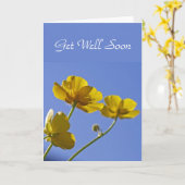 De kaart van boterbloemen (Gele Bloem)