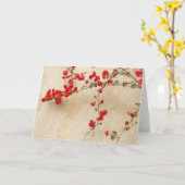 De Kaart van bougainvillea (Gele Bloem)