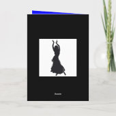 de kaart van buikdansgroeten (Achterkant)